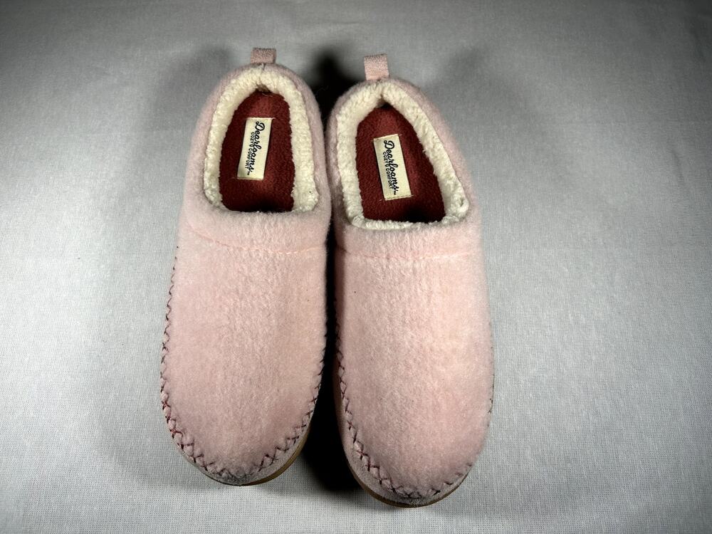 Dearfoams Women's Pink Slip-On Slippers
